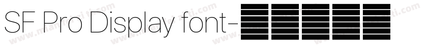SF Pro Display font字体转换